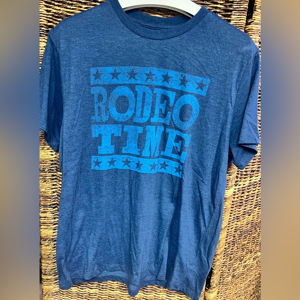 Rodeo Time- Dale Brisby- Large, Women’s Blue Shirt - Picture 1 of 5